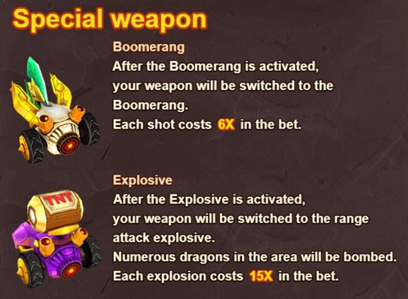 ドラゴンマスターフィッシュシューティングゲーム Special Weapon