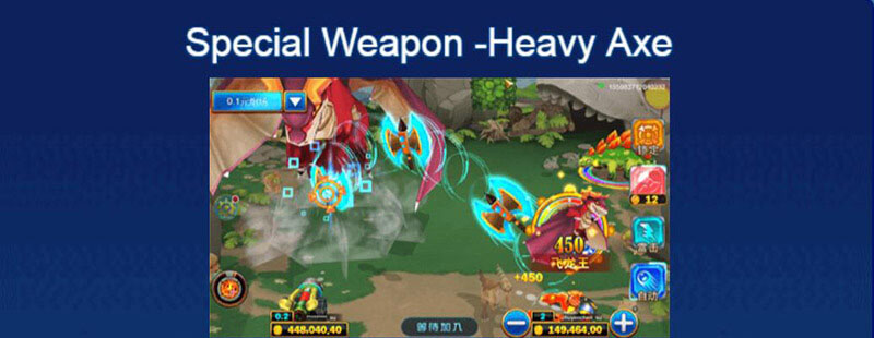 恐竜タイクーンフィッシュゲーム Golden Special Weapon - Heavy Axe