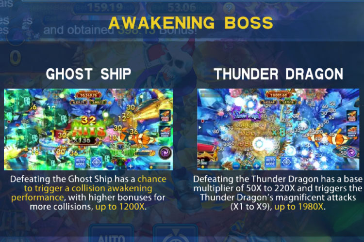JILI オーシャンキング ジャックポットフィッシングゲーム リアルマネー獲得デモ-Awakening Boss