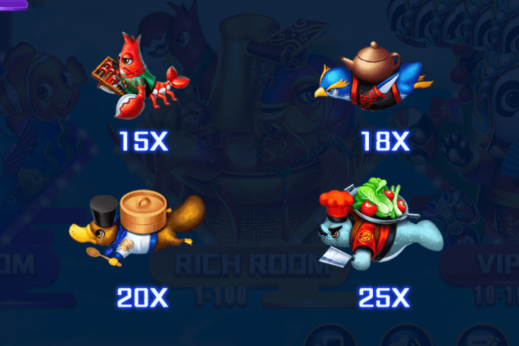 ハイディラオ Paytable 15X-25X