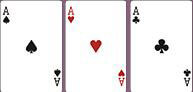 3 枚のカードを獲得する Card Type - Three of a kind