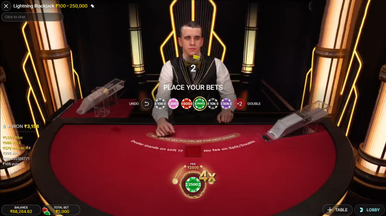 ライトニングブラックジャックの進化, Lightning Blackjack Rules, Payouts and RTP