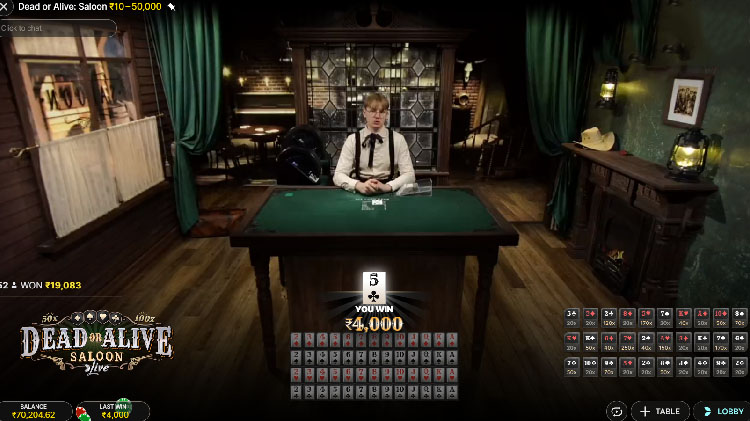 デッド オア アライブ サルーン Evolution Big Win