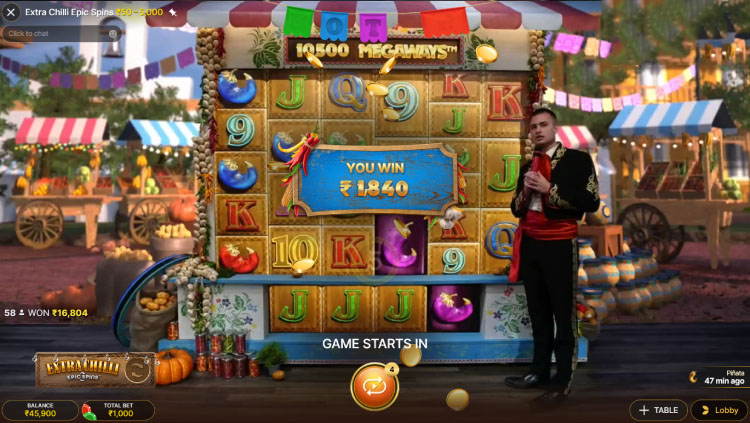 エクストラチリエピックスピンエボリューション Big Win, Extra Chilli Epic Spins Live