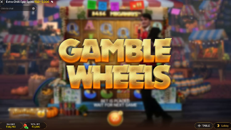 エクストラチリエピックスピンエボリューション, Extra Chilli Epic Spins Live-Gamble Wheel