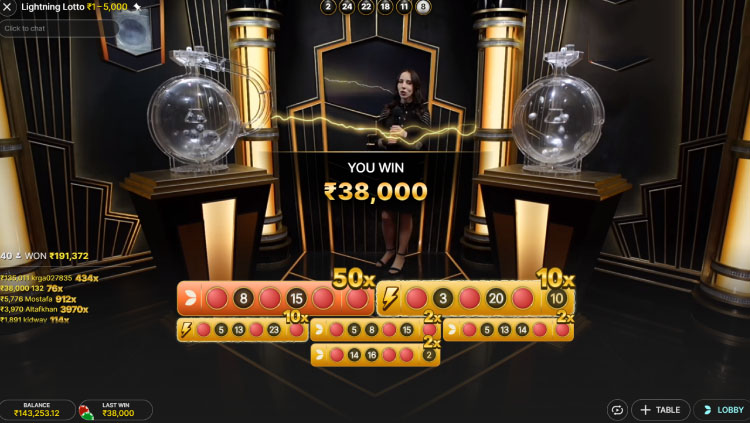 ライトニングガチャの進化 Live Big Win