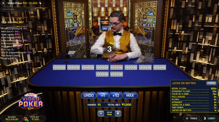 ビデオ ポーカー ゲーム, Play Video Poker Evolution Online Casino