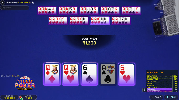 ビデオ ポーカー ゲーム Big Win
