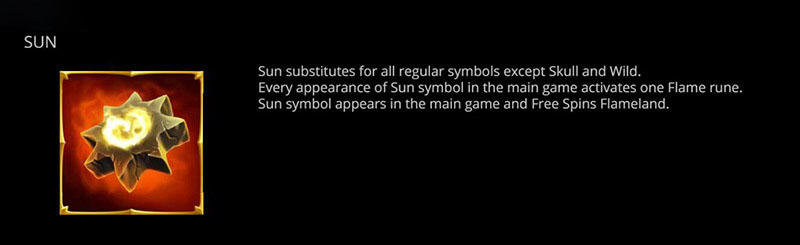 Forgotten Fable Slot Machine Sun Symbol