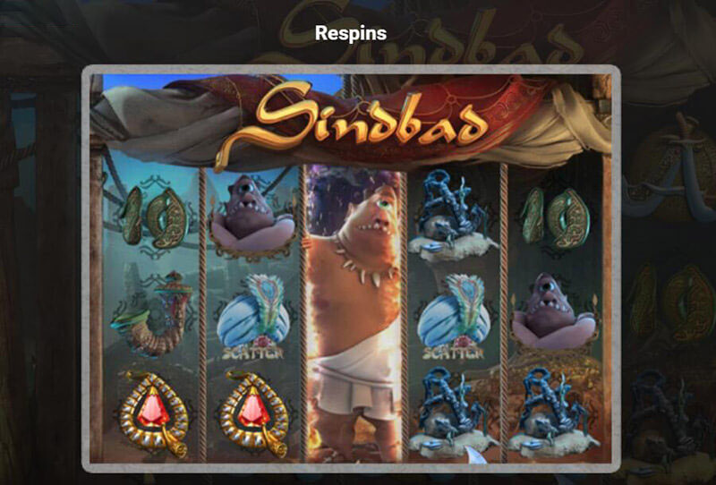 Sindbad Slot Machine Respins