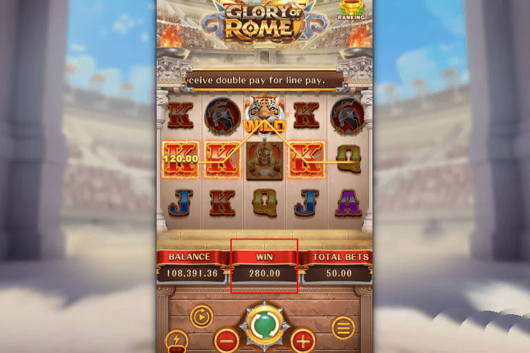 ローマの栄光スロット Big Win