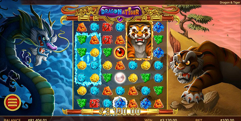 ドラゴン & Tiger Slot Machine Big Win