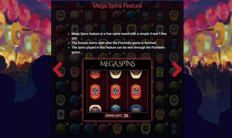 Fireworks Fever Slot Machine Mega Spins Feature