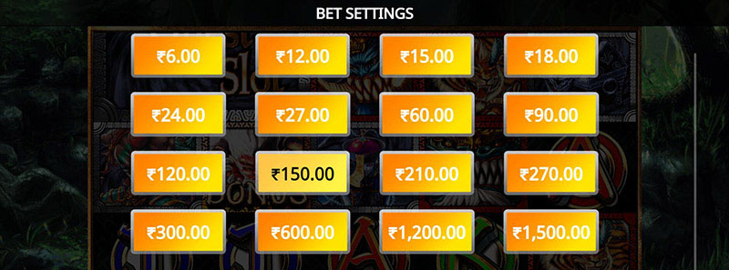Monster Quest Slot Machine Bet Setting