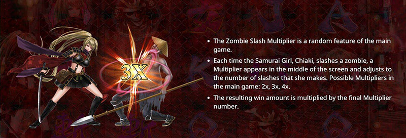 Samurai Girl Slot Machine Zombie Slash Multiplier