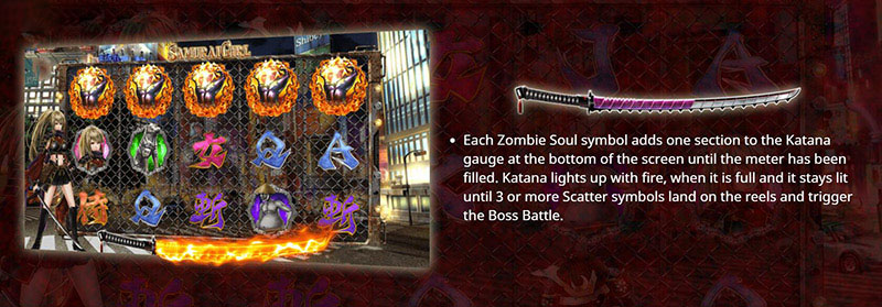 Samurai Girl Slot Machine Boss Battle Feature