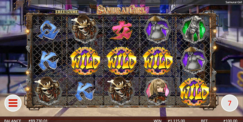 Samurai Girl Slot Machine Free Spins Bonus