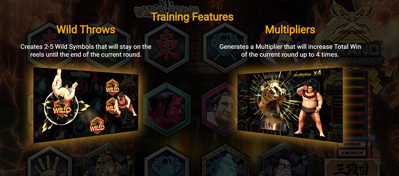 Wild Sumo Slot Machine Training Features