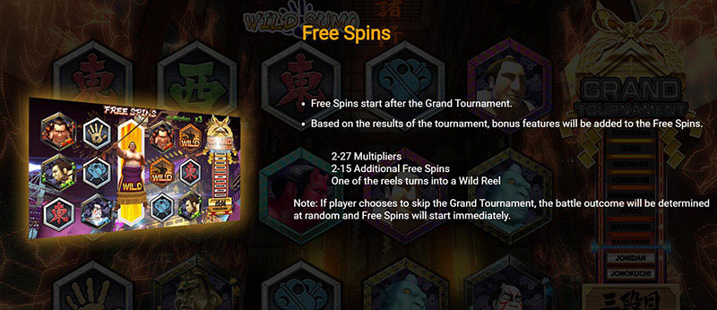 Wild Sumo Slot Machine Free Spins Bonus