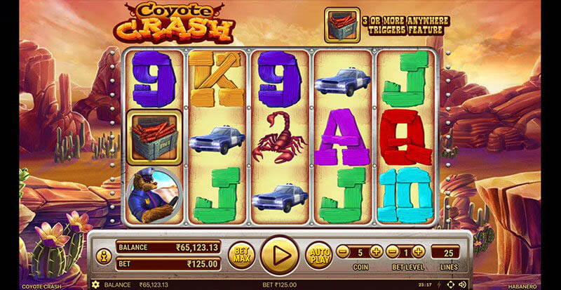 Coyote Crash Slot Machine