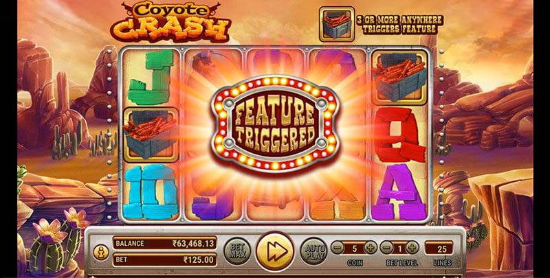 Coyote Crash Slot Machine Free Spins