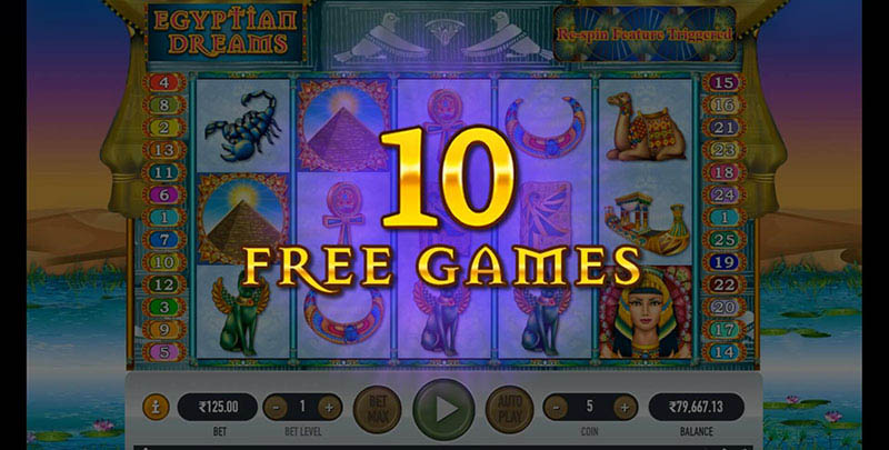 Egyptian Dream Slot Machine Free Spins Bonus