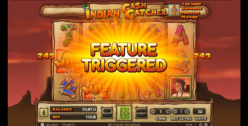 Indian Cash Catcher Slot Machine Free Spins Bonus