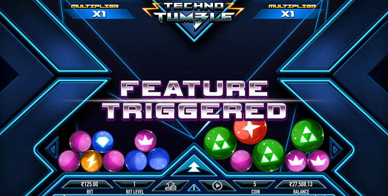 Techno Tumble Slot Machine Free Spins Bonus