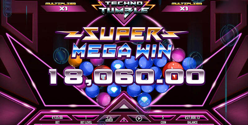 Techno Tumble Slot Machine Free Spins Bonus