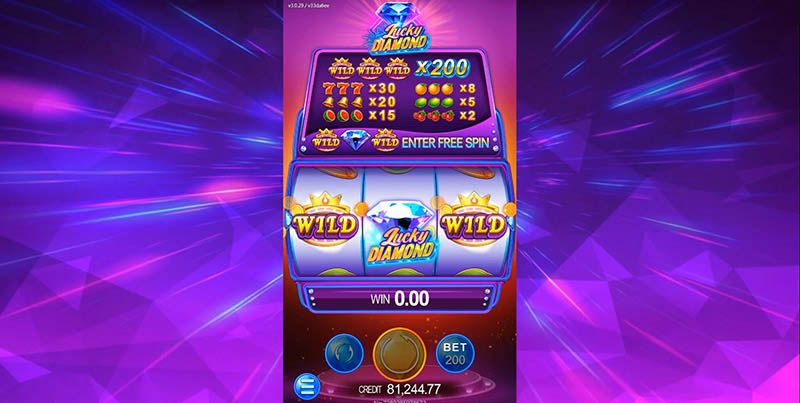 Lucky Diamond Slot Machine Free Spin Bonus