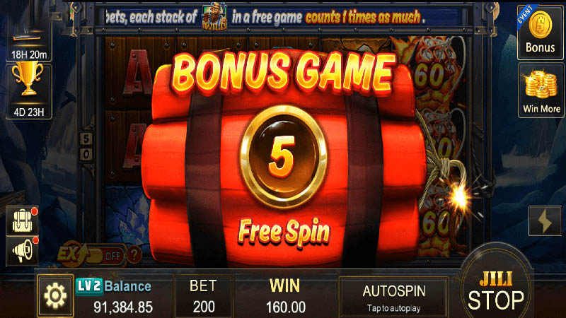 Gold Rush Slot Machine Bonus Game