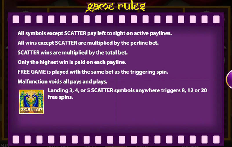 Bollywood Romance Slot Machine Scatter