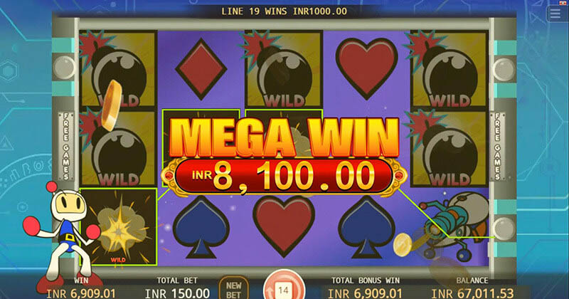 バツ-Bomber Slot Machine Free Spins Bonus