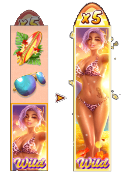 PG ビキニ パラダイス スロット マシン Free Spins Bonus Game 2
