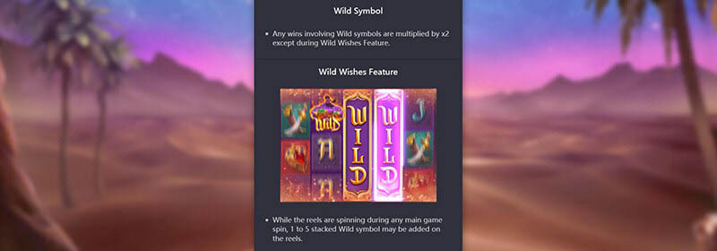 Genies 3 Wishes Slot Machine Wild Wishes Feature