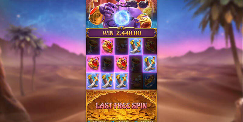Genies 3 Wishes Slot Machine Free Spins Bonus
